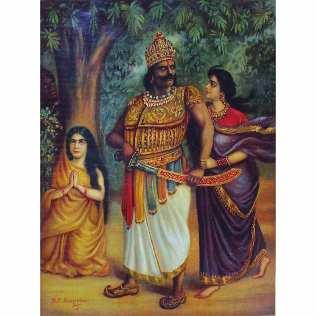 Mandodari, Ravana, Sita