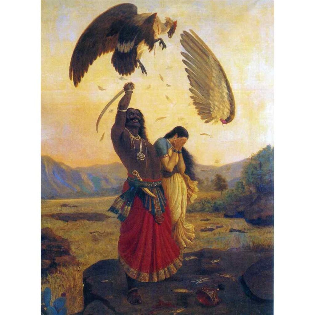 Jatayu Vadha, Raja Ravi Varma, 1906