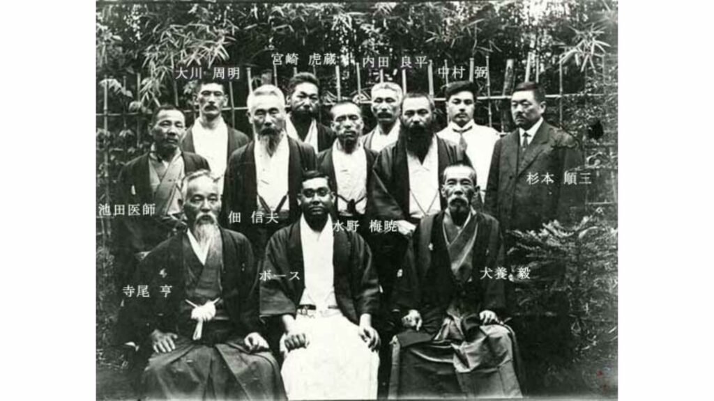 Rash Behari Bose with his Japanese supporters