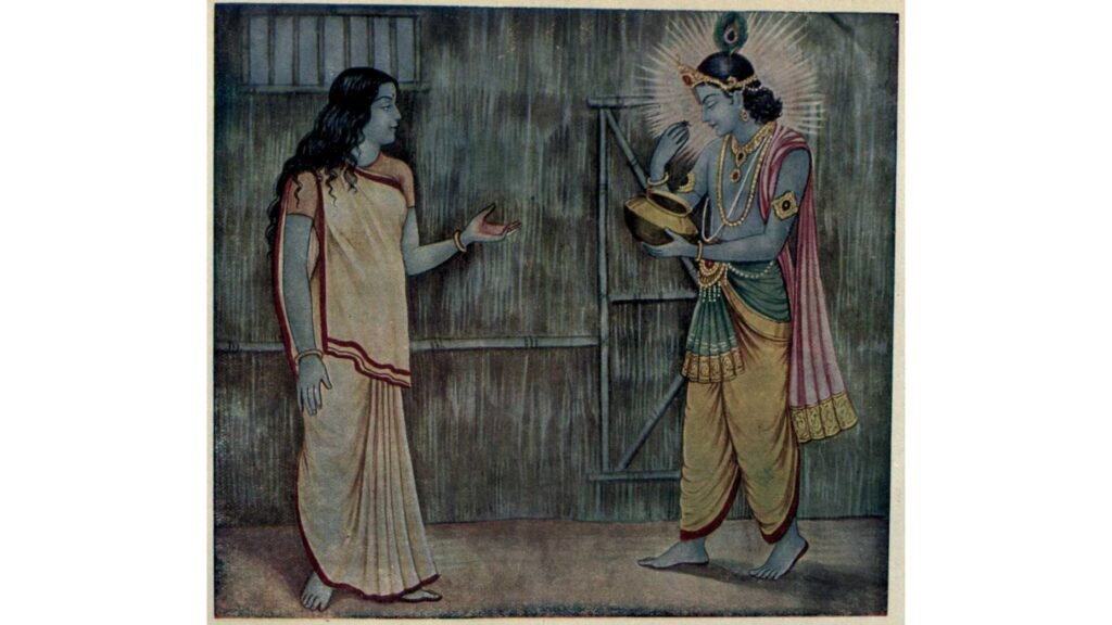 Draupadi and Krishna