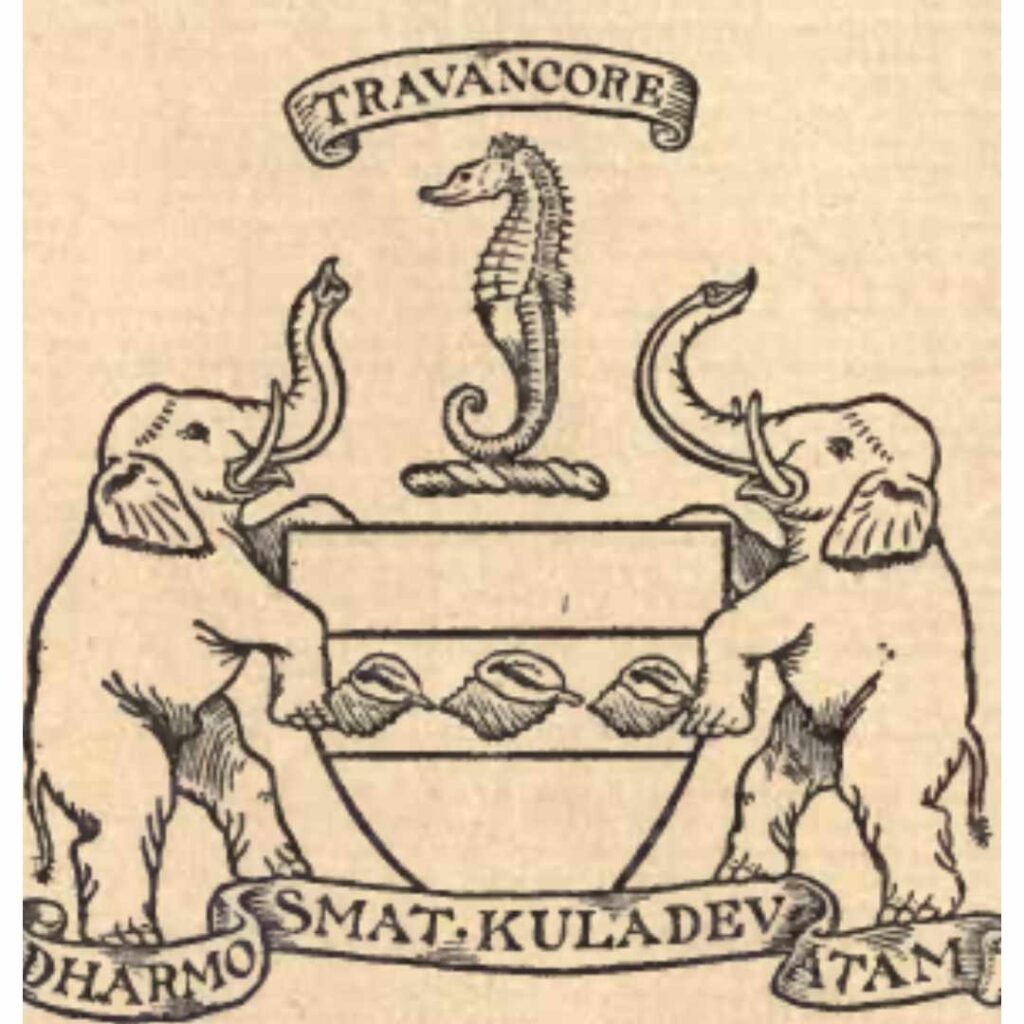 Coat of Arms of the Indian princely state of Travancore