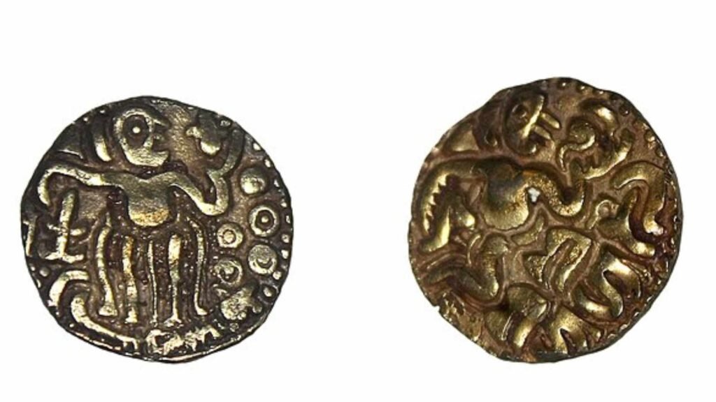 Gold coin of Raja Raja Chola I