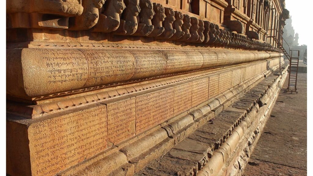 Inscriptions at Brihadeeswara temple